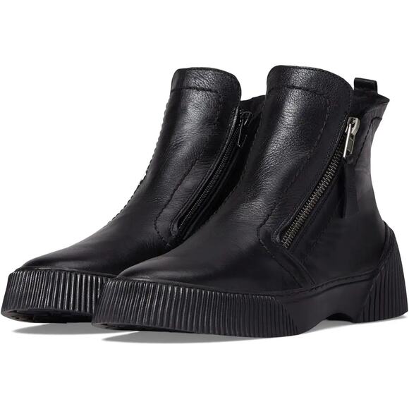 Spring Step Womens Kelko Ankle Boots EU 38 US 7.5-8 Black Leather EUC - Picture 1 of 12